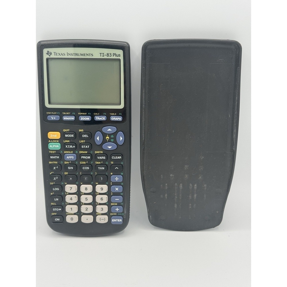 Texas Instruments TI-83 Plus Graphing Calculator W/Cover -‎ Tested
